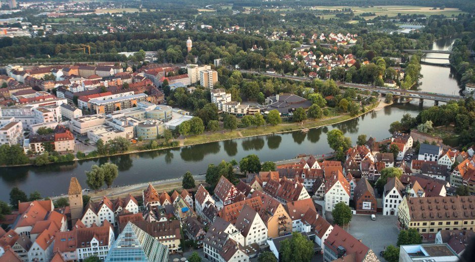 Die Donau-Doppelstadt Ulm/Neu-Ulm © Fouad Vollmer Werbeagentur