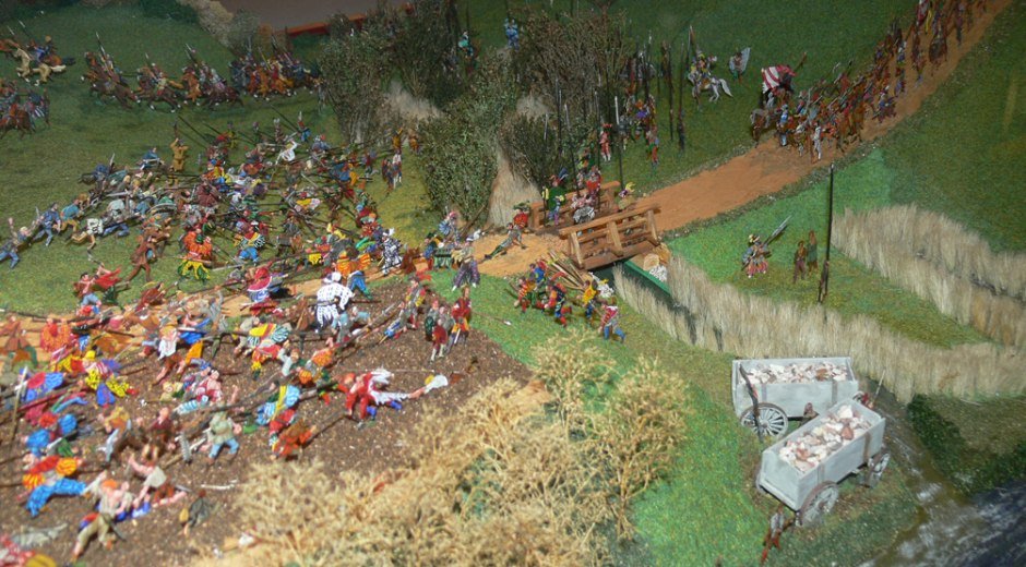 Schlacht im Jahr 1525 Diorama © Stadt Leipheim