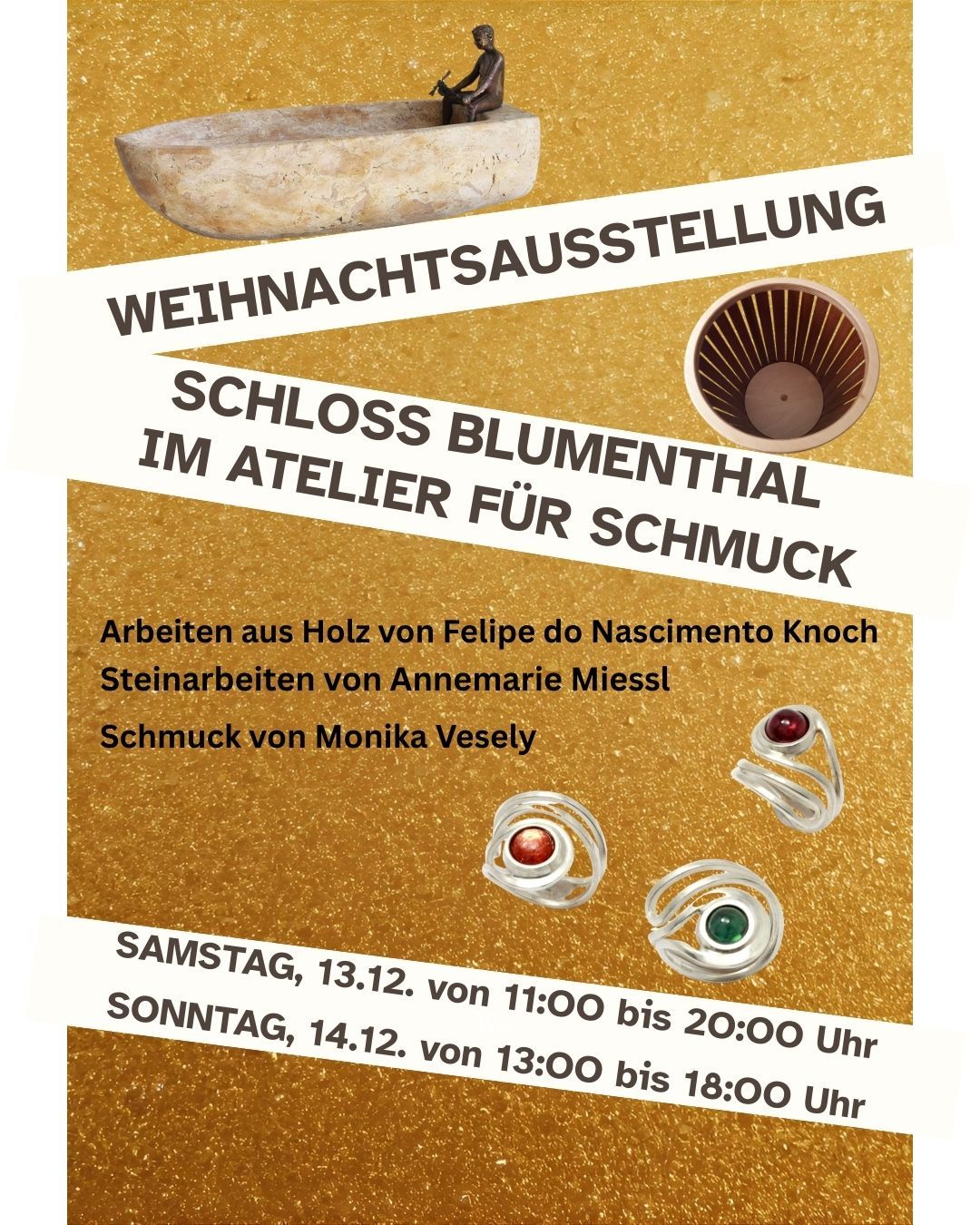 Weihnachtsausstellung Kunsthandwerk auf Schloss Blumenthal