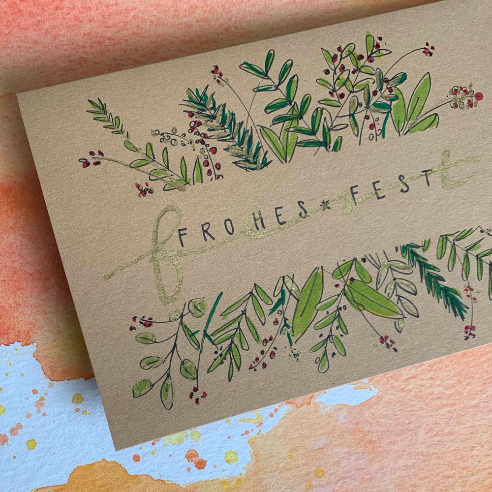 "Handlettering & Watercolour. Hello Winter" Workshop im Museum im Wittelsbacher Schloss Friedberg