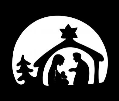 Krippe Scherenschnitt