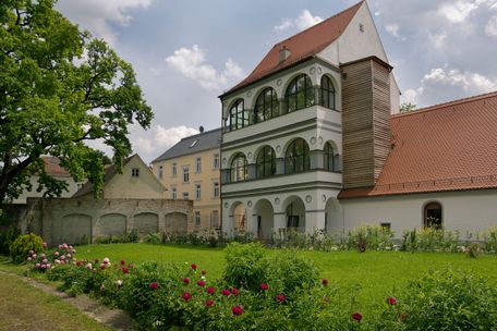 Fugger und Welser Erlebnismuseum Gartenseite