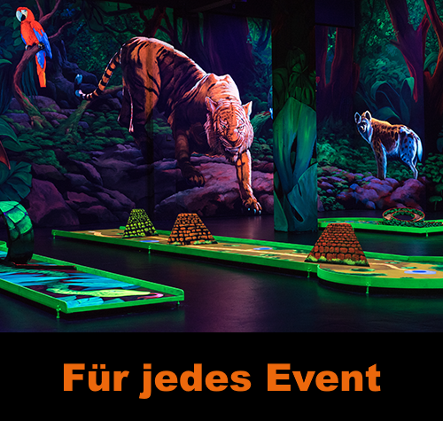 Blacklight Arena 3D Schwarzlicht Minigolf