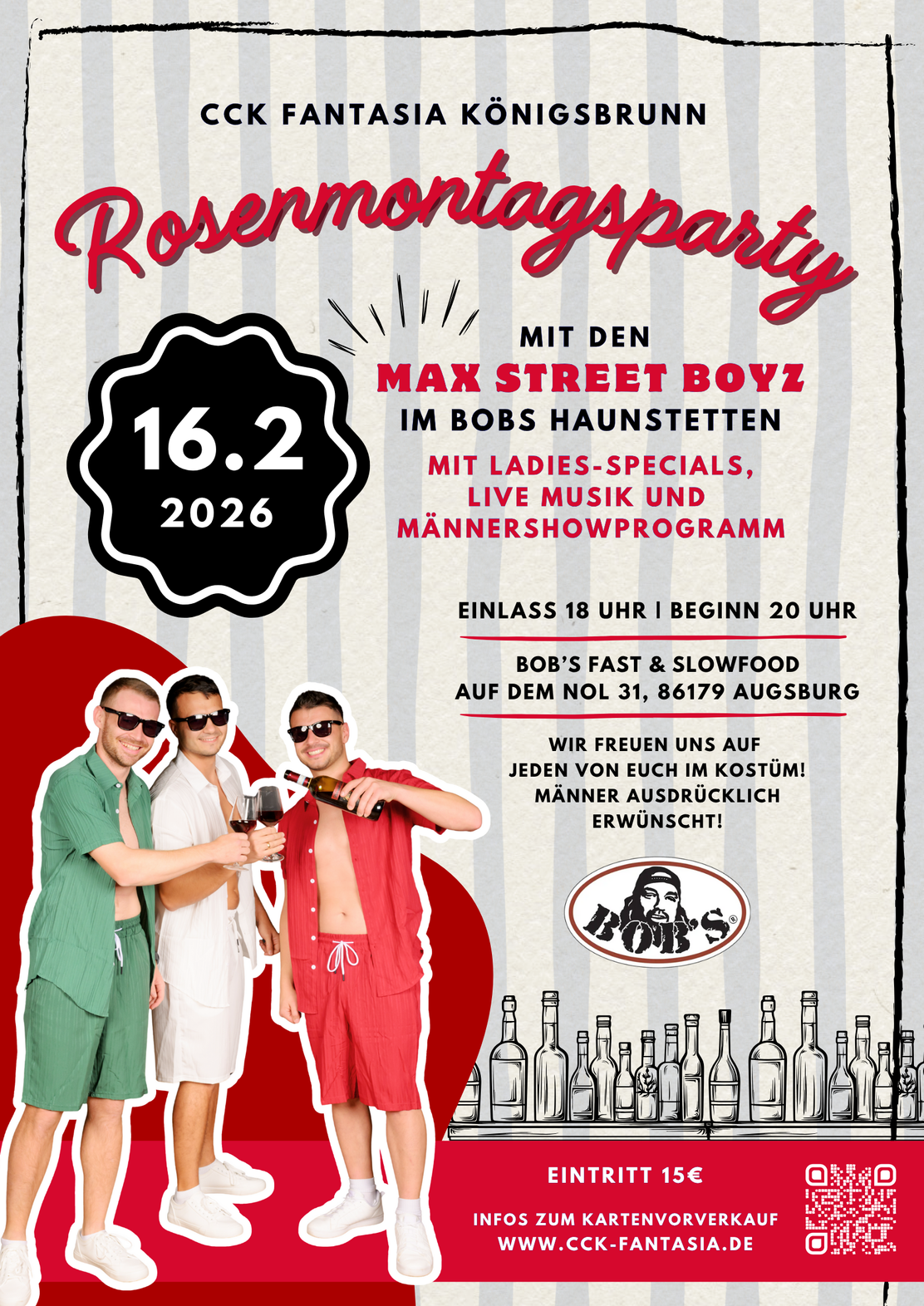 Rosenmontagsparty des CCK Fantasia Königsbrunn