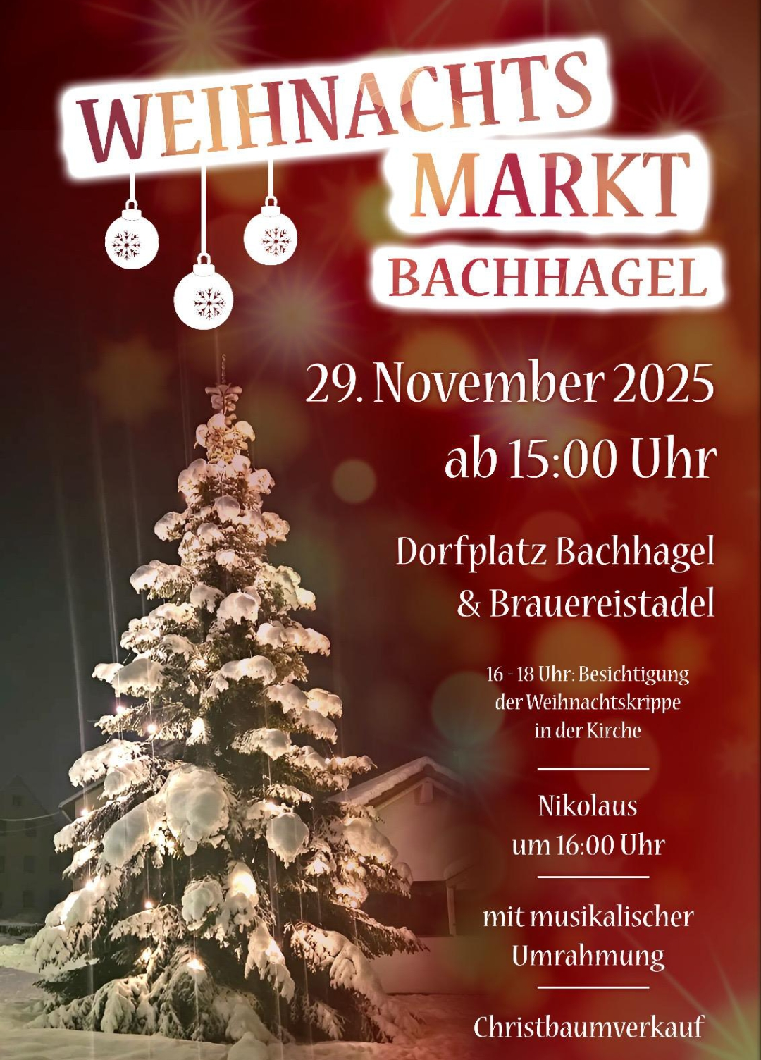 Weihnachtsmarkt in Bachhagel