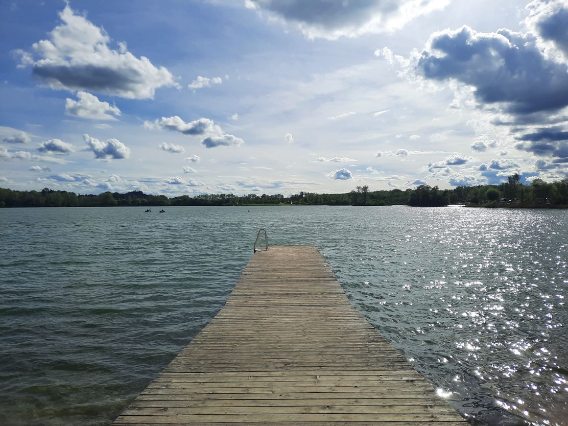 Steg am Oberrieder Weiher