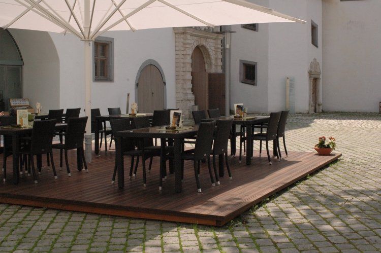 Schlosscafé Höchstädt - Terrasse