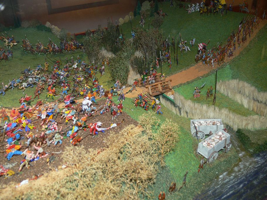 Schlacht im Jahr 1525 Diorama