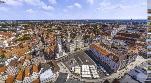 360° Panoramablick über das Rathaus in Augsburg © Gerhard Ruff