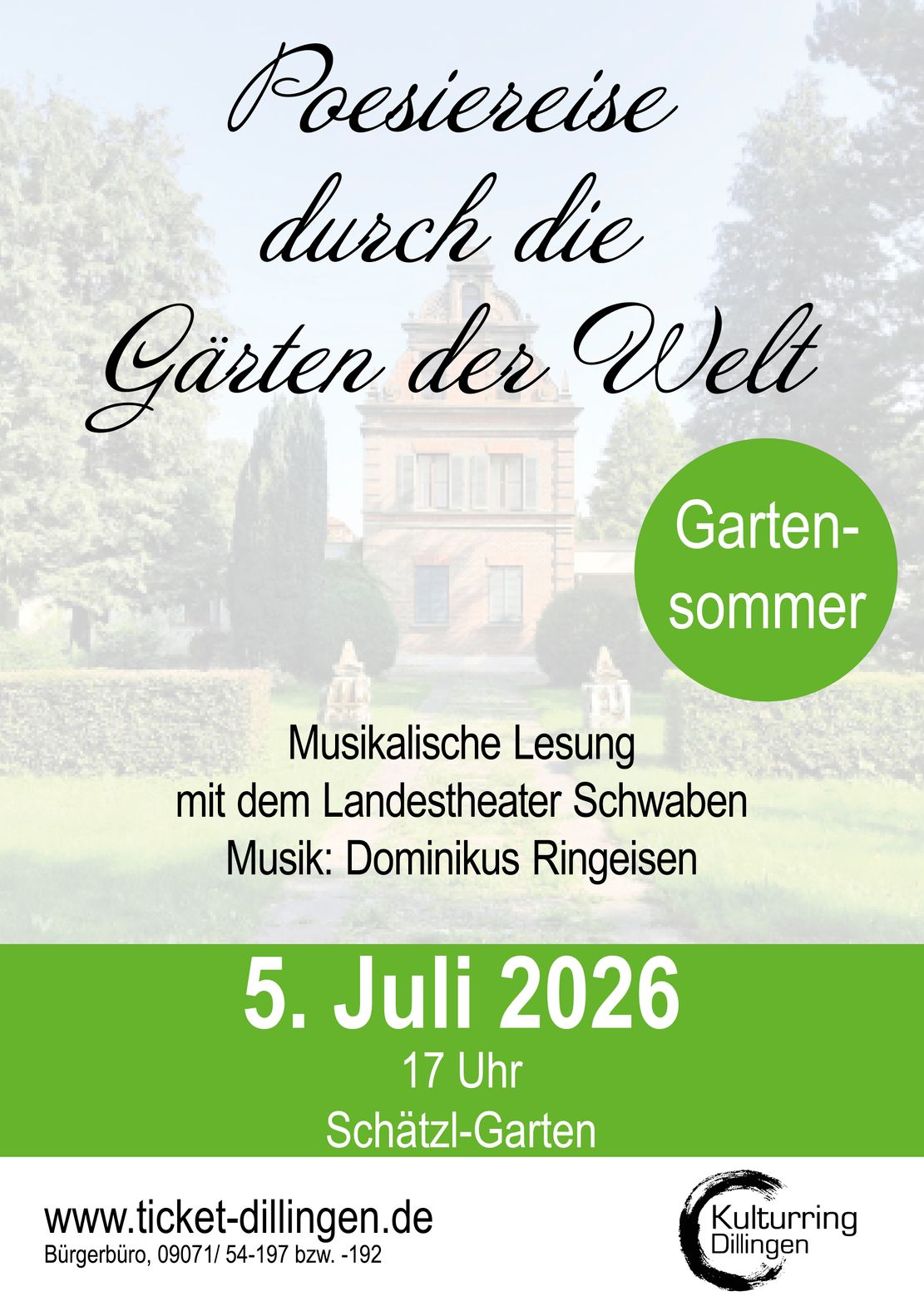Gartensommer: Poesiereise durch die Gärten der Welt