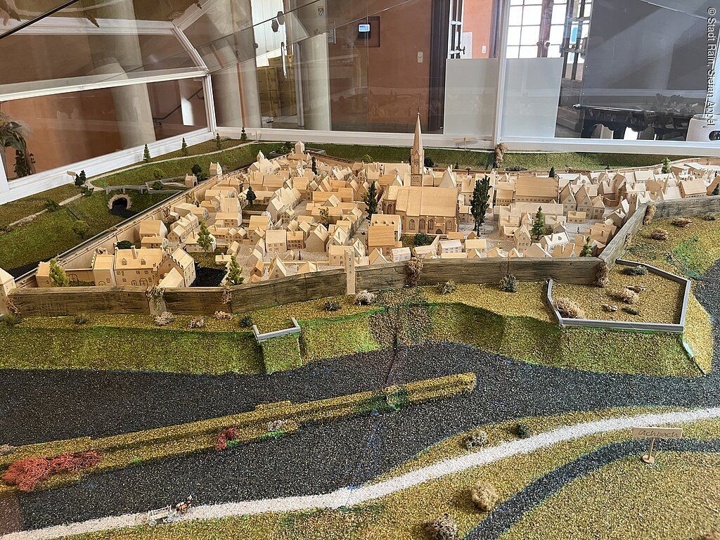 Stadtmodell im Rathaus
