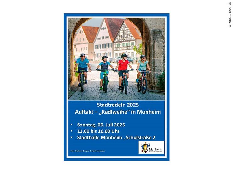 Stadtradeln 2025 - Auftakt mit "Radlweihe" in Monheim
