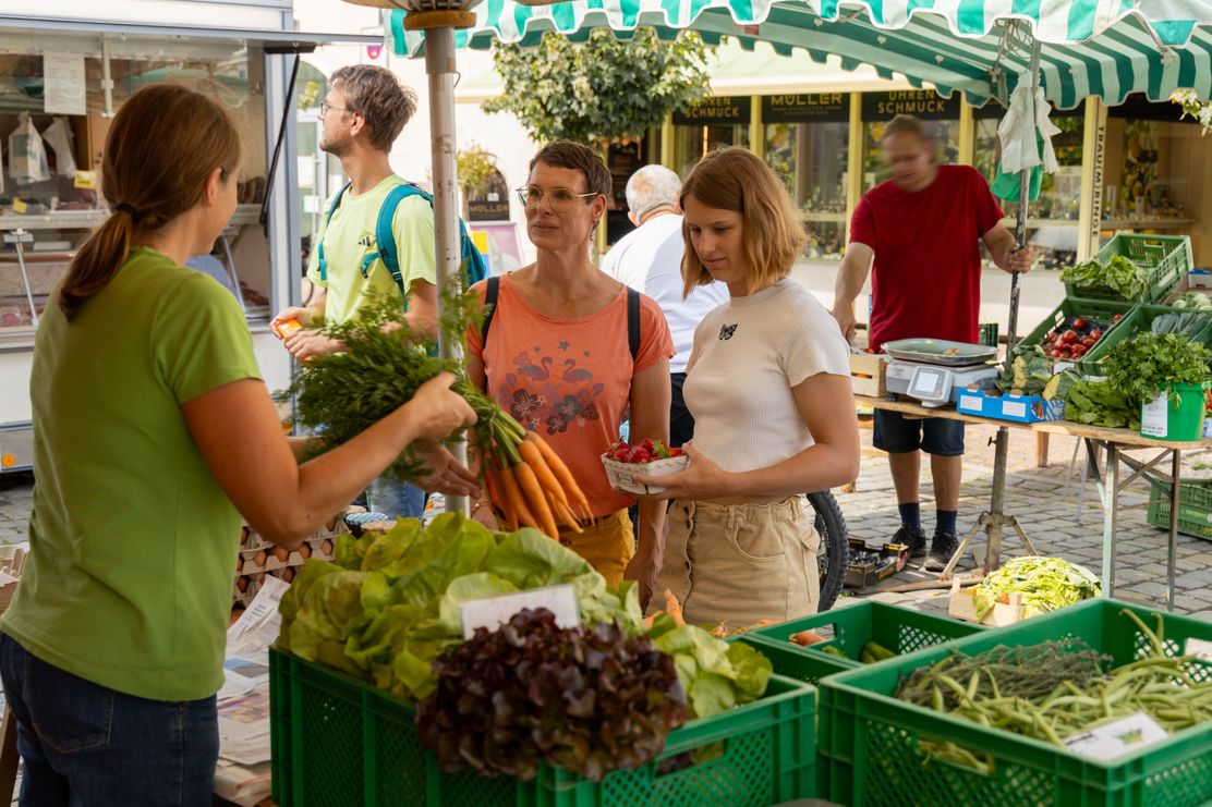 Wochenmarkt in Aichach